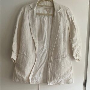Michael Kors Off-White Linen Blazer
